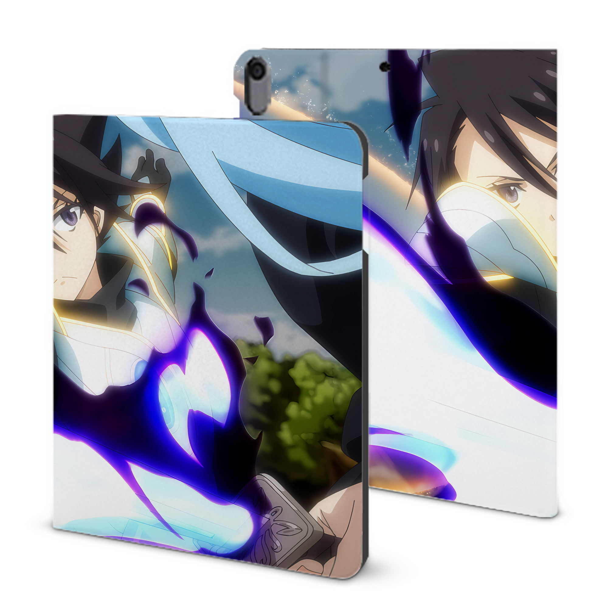 （画像用） 転スラ Regarding Reincarnated to Slime IPad ケース ブック型 PUレザー TPU 耐衝撃 軽量 薄型 ペン収納なし 全面保護 IPad 各モデル対応